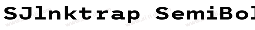 SJlnktrap SemiBold字体转换